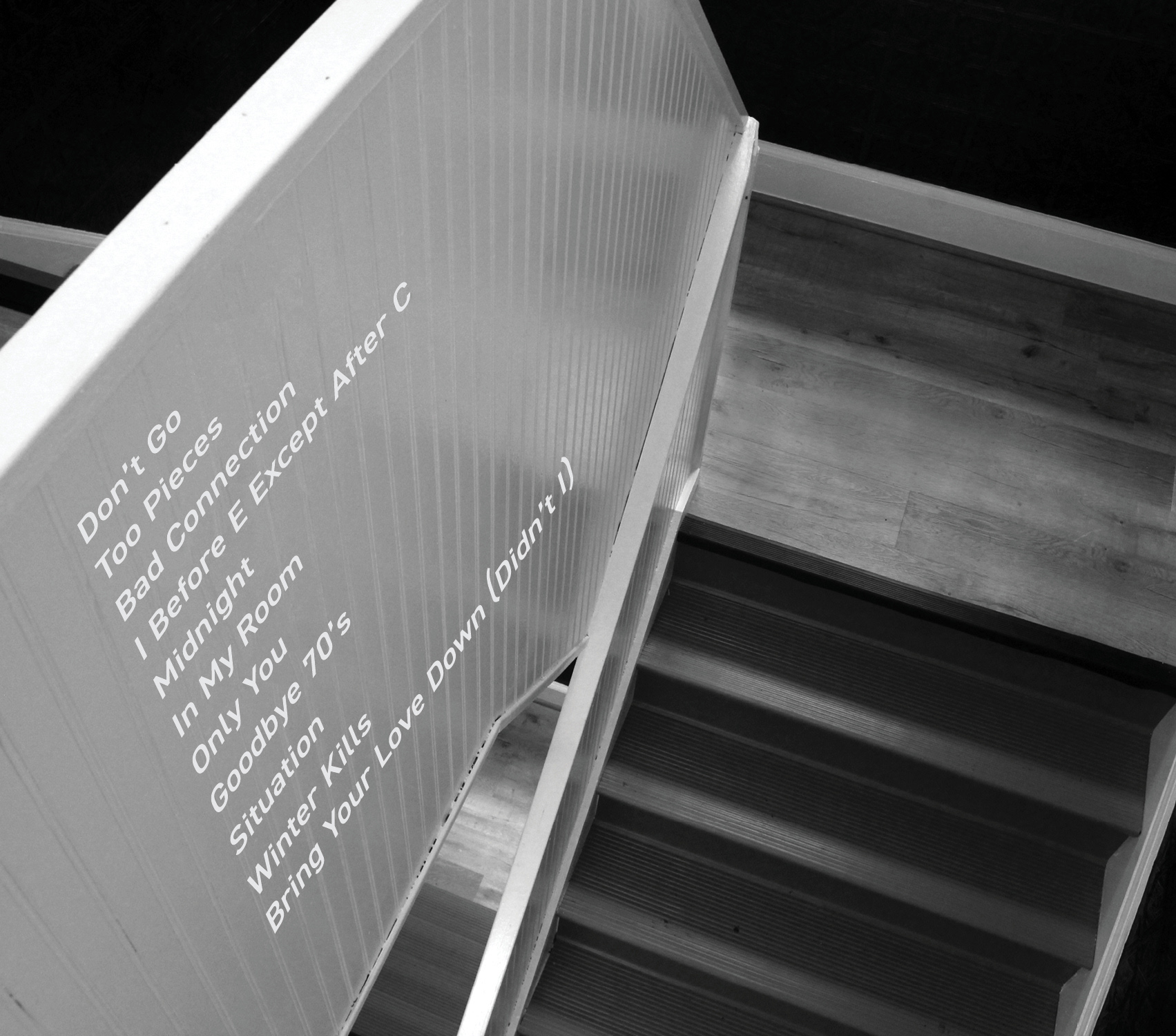 back cover, stairwell from top