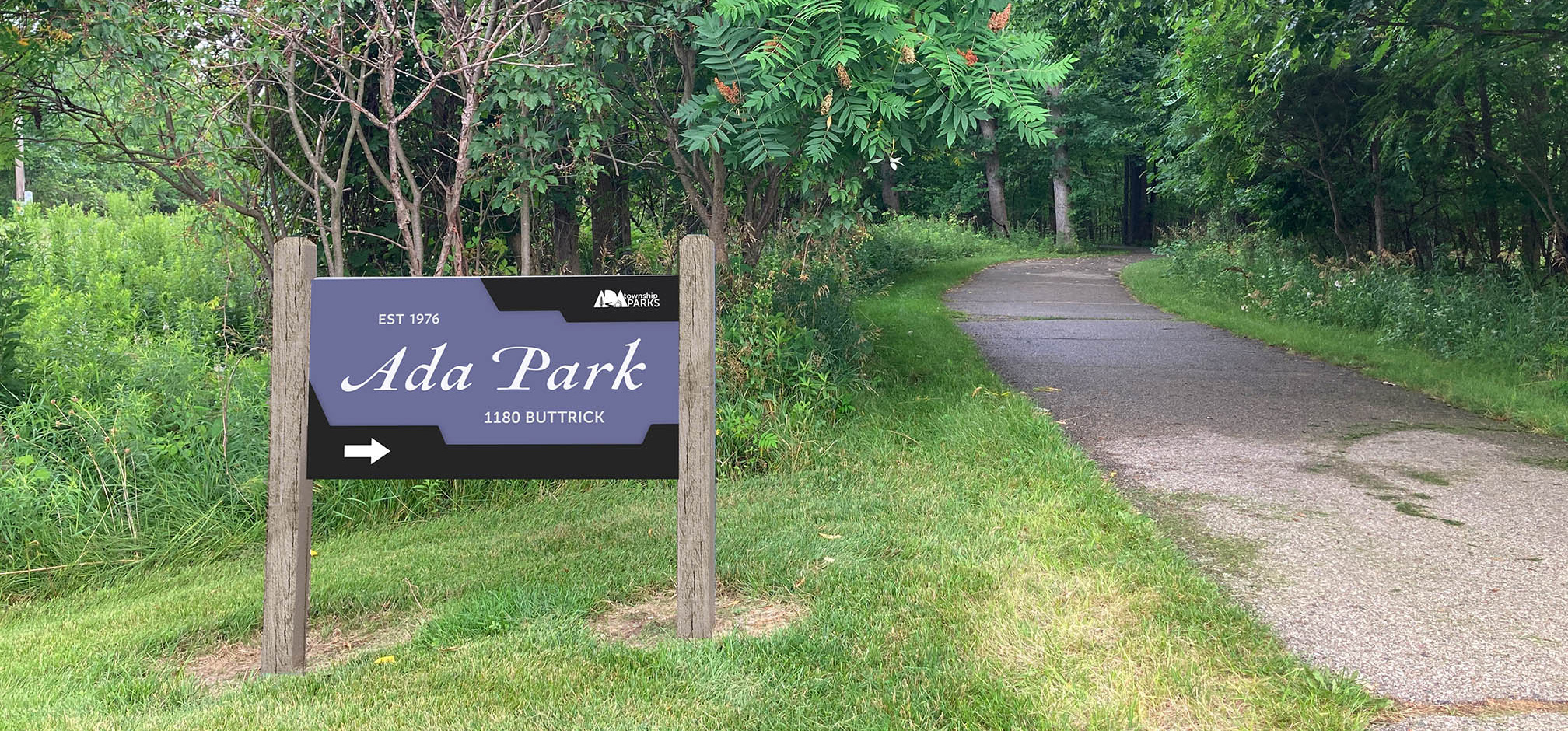 park entry sign